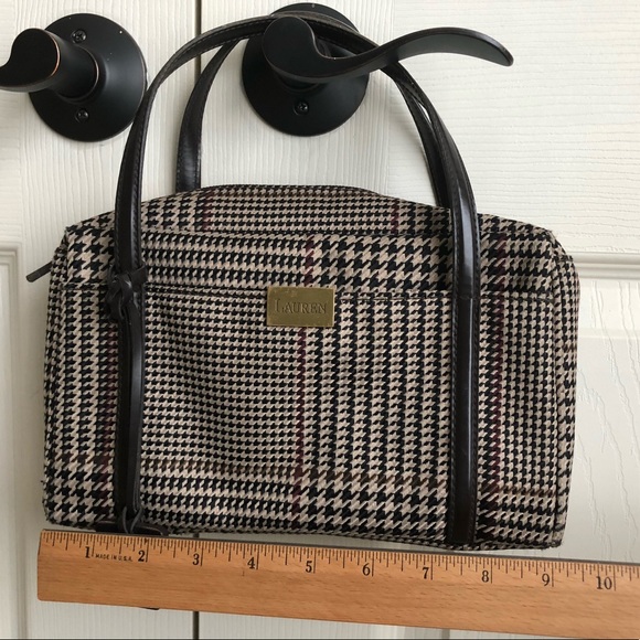 Lauren brown mini bag. Measurements in photos. Used condition. Clean interior. - Picture 2 of 6